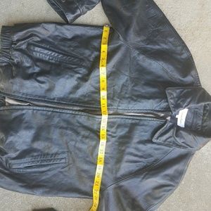 Calvin Klein's soft leather black jacket